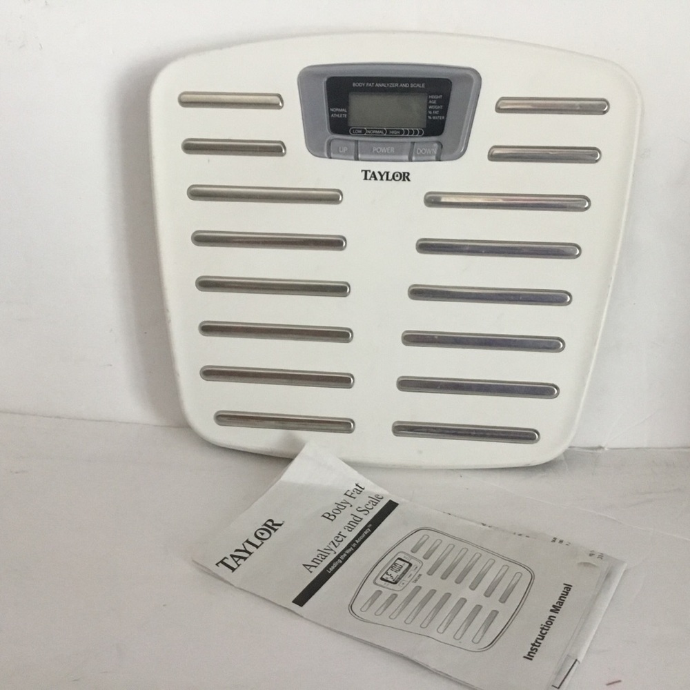 Taylor body fat analyzer and scale.